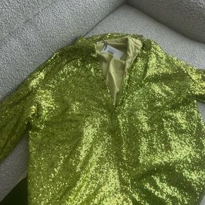 Sla the label green sequin dress